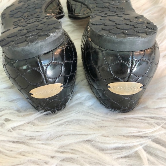 classic Jimmy Choo | Black Patent Quilted Ballet Flats - Picture 11 of 11